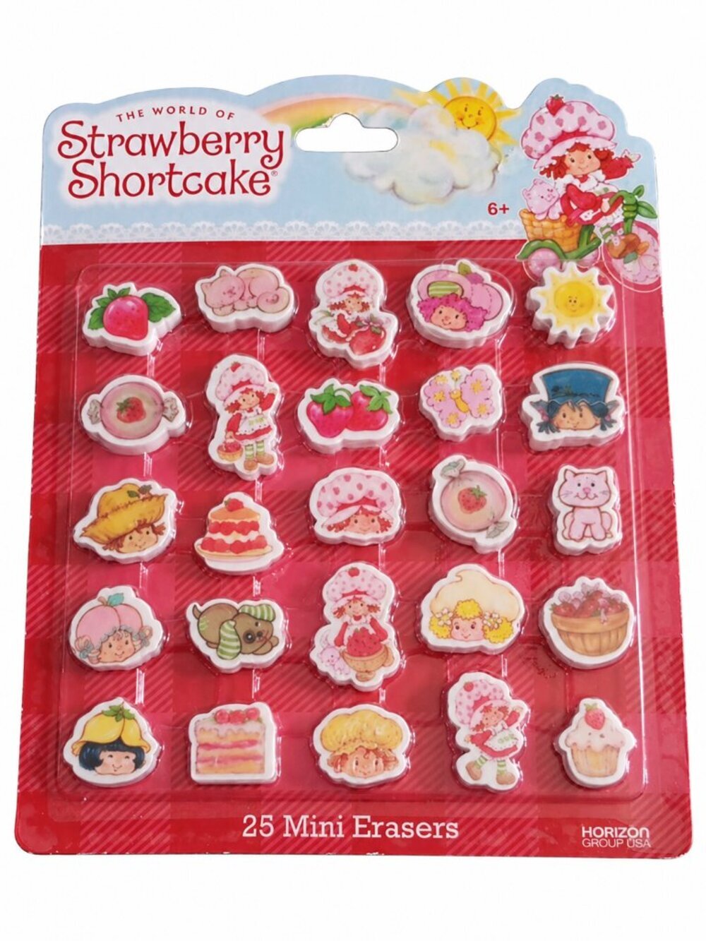 Strawberry Shortcake 25 Mini Eraser Set NIP Kawaii School Supplies